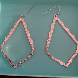 Kendra Scott Silver Dangle Earrings